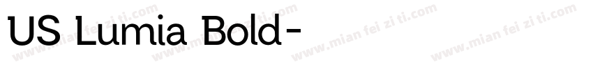 US Lumia Bold字体转换